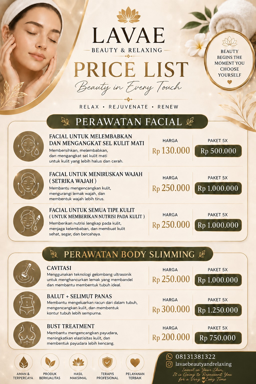 Price List LAVAE Beauty 3