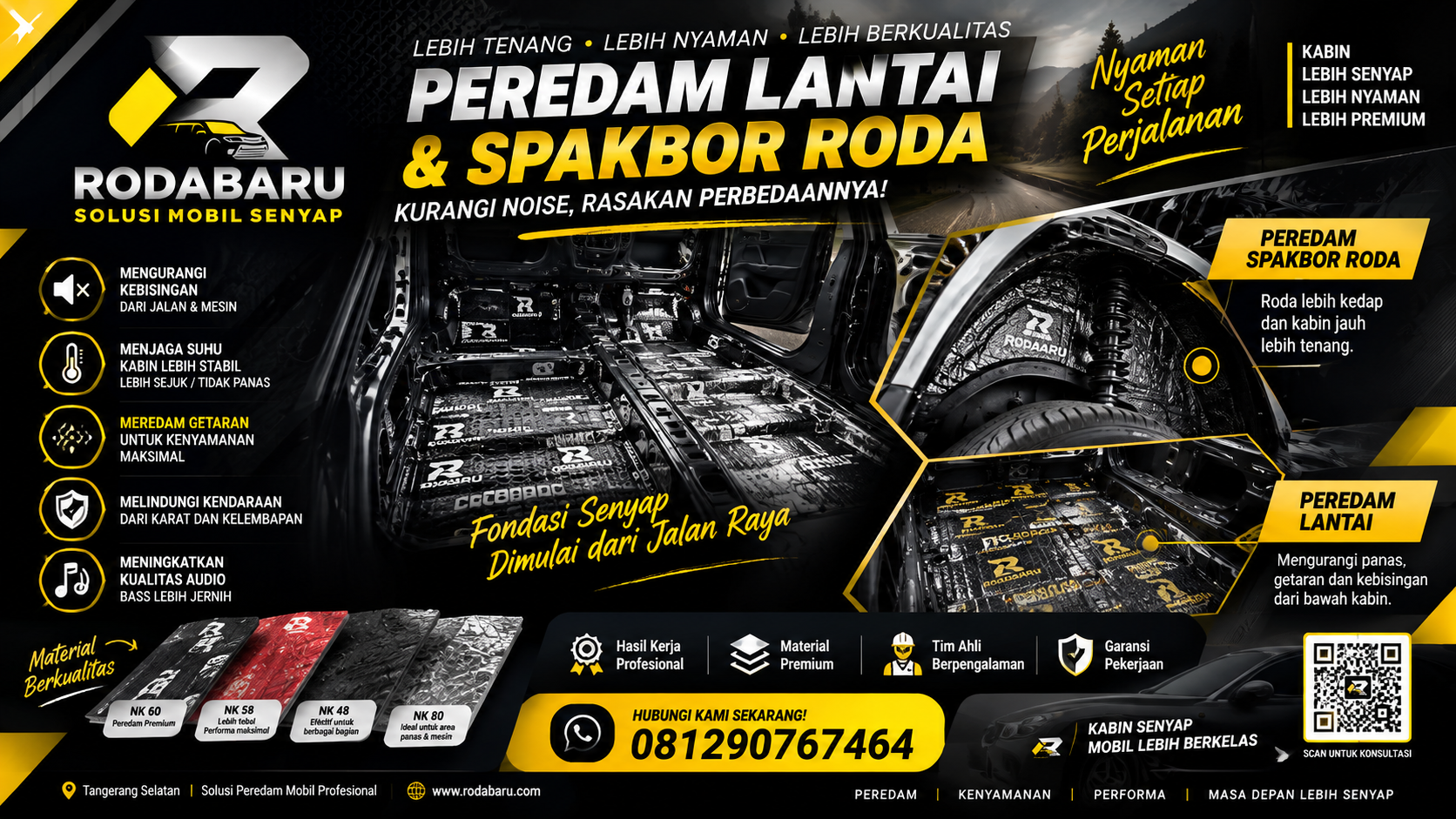 Pasang Peredam Lantai Mobil