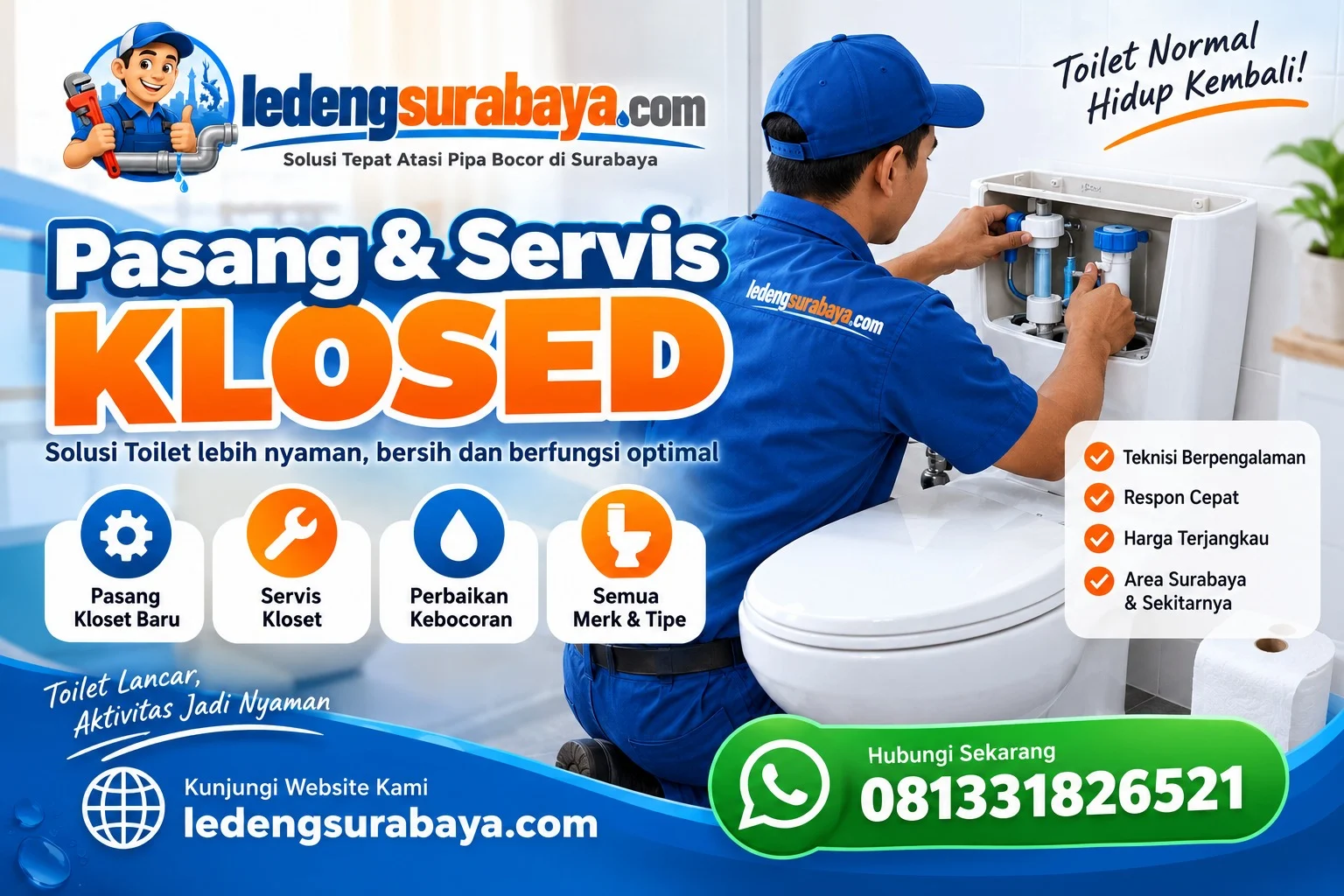 Pasang & Servis Kloset