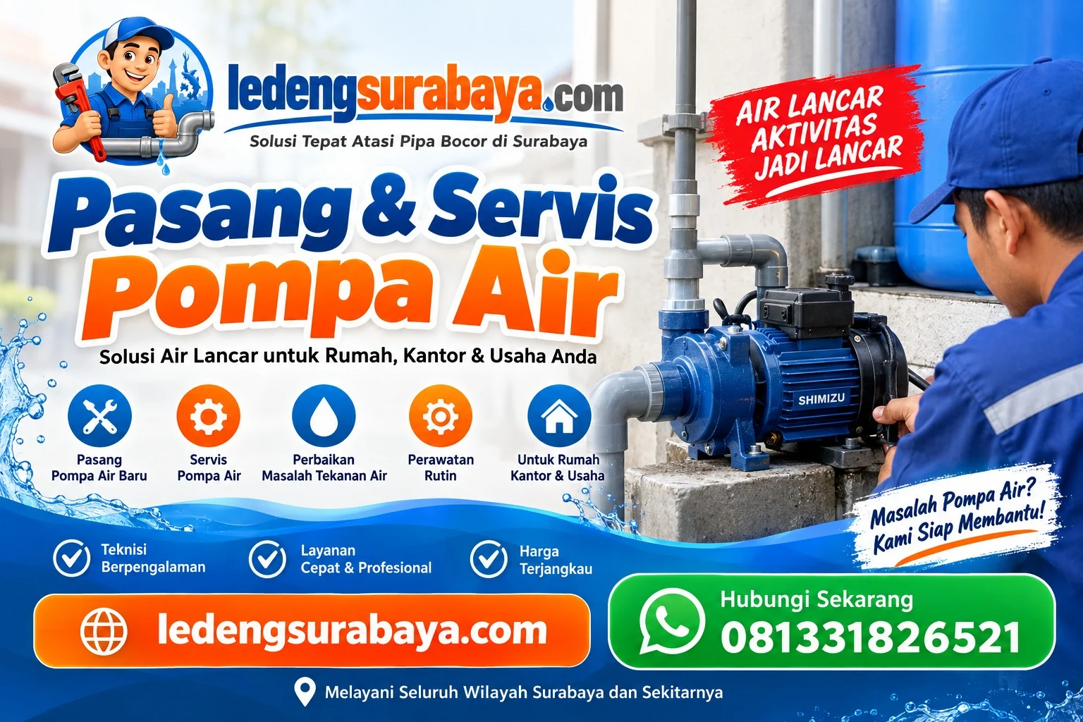 Pasang & Servis Pompa Air