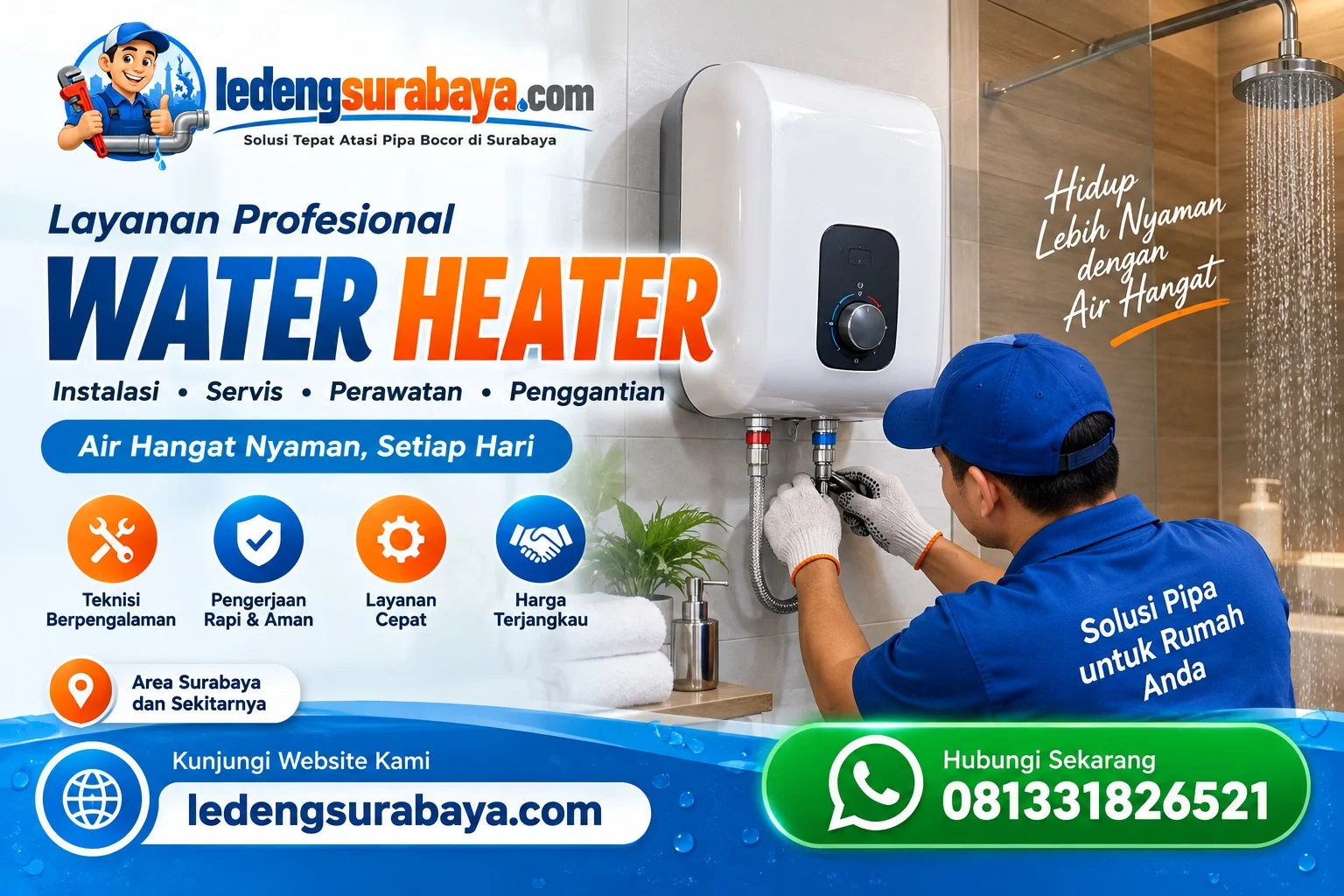 Pasang & Servis Water Heater