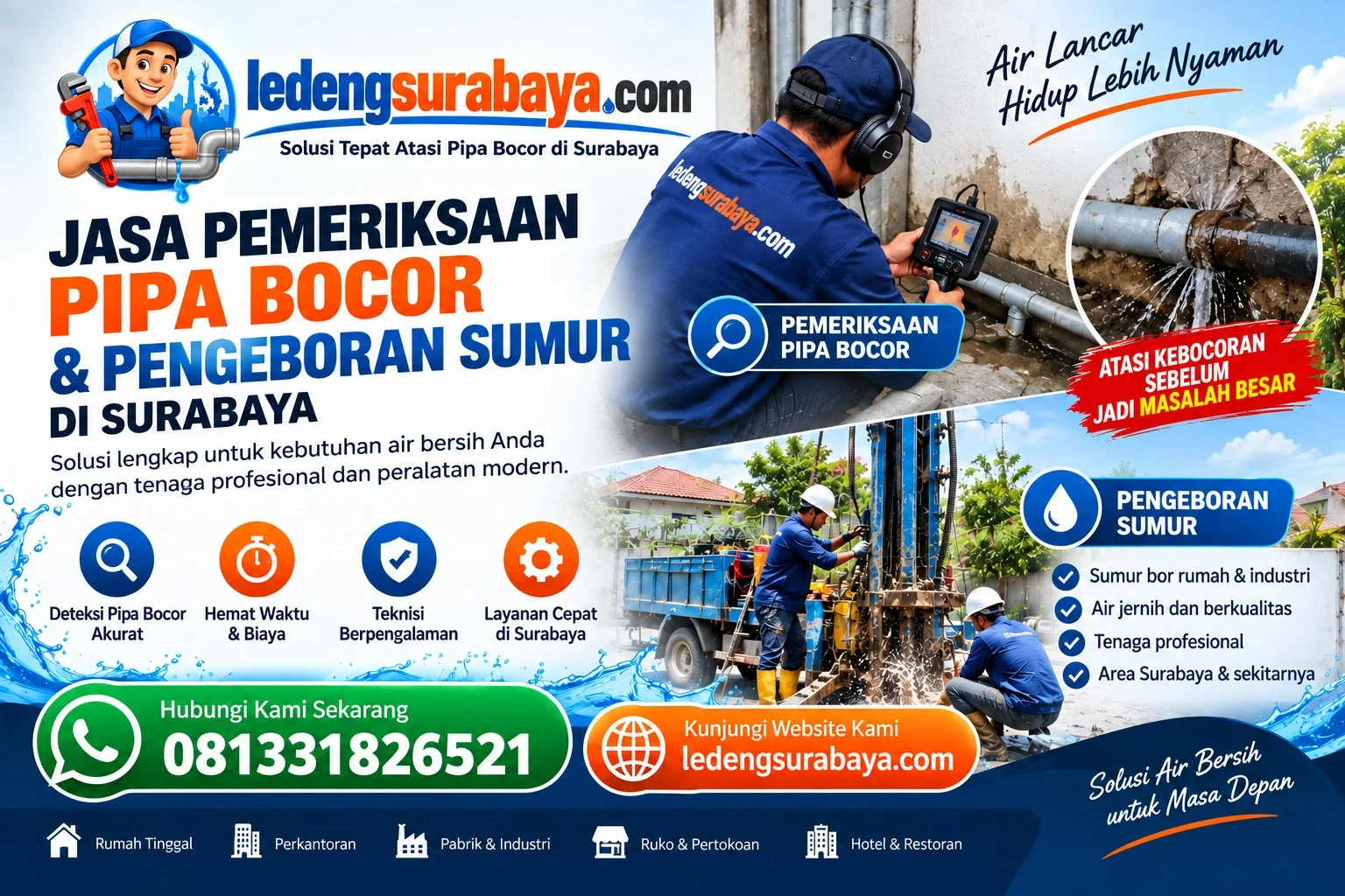 Jasa Pipa Bocor Surabaya - Ledeng Surabaya
