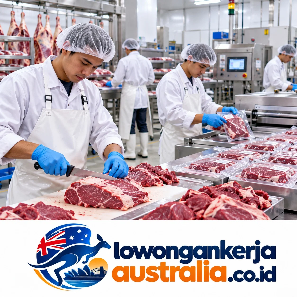 Operator Pabrik Pemotongan Daging